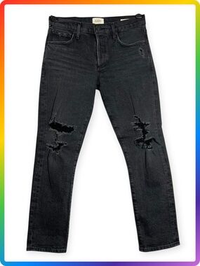 Citizens of Humanity Emerson Boyfriend Jeans RUNS LARGE WOMENS 24 Black 28x27